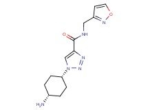 1-(cis-4-aminocyclohexyl)-N-(isoxazol-3-ylmethyl)-1H-1,2,3-triazole-4-carboxamide