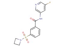 3-(azetidin-1-ylsulfonyl)-N-(5-fluoropyridin-3-yl)benzamide