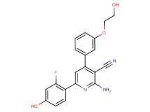 2-amino-6-(2-fluoro-4-hydroxyphenyl)-4-[3-(2-hydroxyethoxy)phenyl]nicotinonitrile