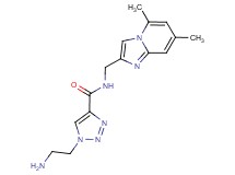 1-(2-aminoethyl)-N-[(5,7-dimethylimidazo[1,2-a]pyridin-2-yl)methyl]-1H-1,2,3-triazole-4-carboxamide