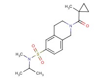 N-isopropyl-N-methyl-2-[(1-methylcyclopropyl)carbonyl]-1,2,3,4-tetrahydroisoquinoline-6-sulfonamide