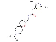 2-(2,4-dimethyl-1,3-thiazol-5-yl)-N-[(8-isopropyl-1-oxa-8-azaspiro[4.5]dec-2-yl)methyl]acetamide