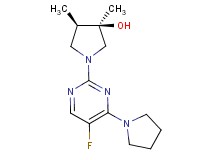 (3R*,4R*)-1-[5-fluoro-4-(1-pyrrolidinyl)-2-pyrimidinyl]-3,4-dimethyl-3-pyrrolidinol