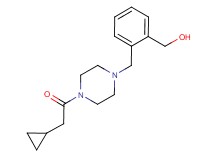 (2-{[4-(cyclopropylacetyl)piperazin-1-yl]methyl}phenyl)methanol