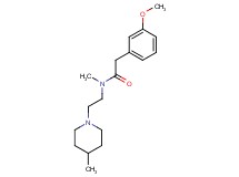 2-(3-methoxyphenyl)-N-methyl-N-[2-(4-methyl-1-piperidinyl)ethyl]acetamide trifluoroacetate