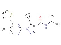 5-cyclopropyl-N-isopropyl-1-[5-methyl-4-(2-thienyl)-2-pyrimidinyl]-1H-pyrazole-4-carboxamide