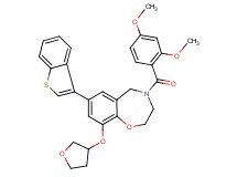 7-(1-benzothien-3-yl)-4-(2,4-dimethoxybenzoyl)-9-(tetrahydro-3-furanyloxy)-2,3,4,5-tetrahydro-1,4-benzoxazepine