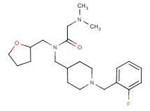 N~1~-{[1-(2-fluorobenzyl)piperidin-4-yl]methyl}-N~2~,N~2~-dimethyl-N~1~-(tetrahydrofuran-2-ylmethyl)glycinamide
