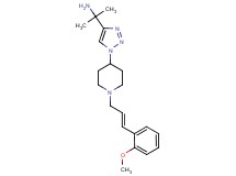 [1-(1-{1-[(2E)-3-(2-methoxyphenyl)-2-propen-1-yl]-4-piperidinyl}-1H-1,2,3-triazol-4-yl)-1-methylethyl]amine bis(trifluoroacetate)