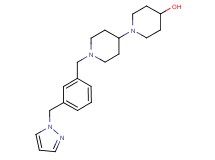 1'-[3-(1H-pyrazol-1-ylmethyl)benzyl]-1,4'-bipiperidin-4-ol