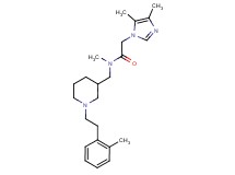 2-(4,5-dimethyl-1H-imidazol-1-yl)-N-methyl-N-({1-[2-(2-methylphenyl)ethyl]piperidin-3-yl}methyl)acetamide