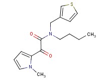 N-butyl-2-(1-methyl-1H-pyrrol-2-yl)-2-oxo-N-(3-thienylmethyl)acetamide