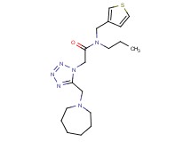 2-[5-(azepan-1-ylmethyl)-1H-tetrazol-1-yl]-N-propyl-N-(3-thienylmethyl)acetamide