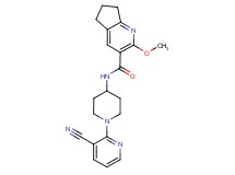 N-[1-(3-cyano-2-pyridinyl)-4-piperidinyl]-2-methoxy-6,7-dihydro-5H-cyclopenta[b]pyridine-3-carboxamide