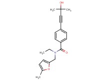 N-ethyl-4-(3-hydroxy-3-methylbut-1-yn-1-yl)-N-[(5-methyl-2-furyl)methyl]benzamide