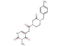3-methyl-5-{2-[4-(4-methylbenzyl)-3-oxo-1-piperazinyl]-2-oxoethyl}-2,4(1H,3H)-pyrimidinedione