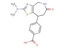 4-[2-(dimethylamino)-6-oxo-5,6,7,8-tetrahydro-4H-[1,3]thiazolo[4,5-c]azepin-8-yl]benzoic acid