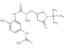 N-[3-({[[(1-tert-butyl-5-oxopyrrolidin-3-yl)methyl](methyl)amino]carbonyl}amino)-4-methylphenyl]acetamide