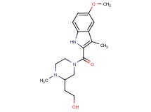 2-{4-[(5-methoxy-3-methyl-1H-indol-2-yl)carbonyl]-1-methyl-2-piperazinyl}ethanol