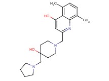 2-{[4-hydroxy-4-(pyrrolidin-1-ylmethyl)piperidin-1-yl]methyl}-5,8-dimethylquinolin-4-ol