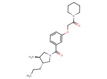 (3R*,4S*)-1-[3-(2-oxo-2-piperidin-1-ylethoxy)benzoyl]-4-propylpyrrolidin-3-amine