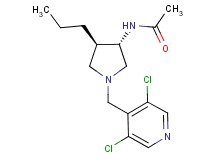 N-{(3S*,4R*)-1-[(3,5-dichloro-4-pyridinyl)methyl]-4-propyl-3-pyrrolidinyl}acetamide