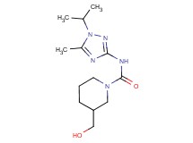 3-(hydroxymethyl)-N-(1-isopropyl-5-methyl-1H-1,2,4-triazol-3-yl)piperidine-1-carboxamide