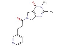 2,3-dimethyl-6-(3-pyridin-3-ylpropanoyl)-3,5,6,7-tetrahydro-4H-pyrrolo[3,4-d]pyrimidin-4-one