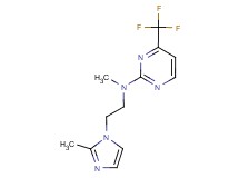 N-methyl-N-[2-(2-methyl-1H-imidazol-1-yl)ethyl]-4-(trifluoromethyl)pyrimidin-2-amine