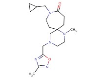 9-(cyclopropylmethyl)-1-methyl-4-[(3-methyl-1,2,4-oxadiazol-5-yl)methyl]-1,4,9-triazaspiro[5.6]dodecan-10-one