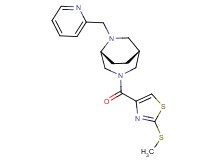 (1R*,5R*)-3-{[2-(methylthio)-1,3-thiazol-4-yl]carbonyl}-6-(2-pyridinylmethyl)-3,6-diazabicyclo[3.2.2]nonane