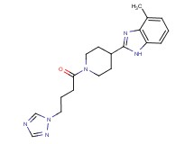 4-methyl-2-{1-[4-(1H-1,2,4-triazol-1-yl)butanoyl]-4-piperidinyl}-1H-benzimidazole