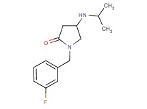1-(3-fluorobenzyl)-4-(isopropylamino)-2-pyrrolidinone