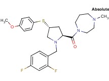 1-{(4R)-1-(2,4-difluorobenzyl)-4-[(4-methoxyphenyl)thio]-L-prolyl}-4-methyl-1,4-diazepane