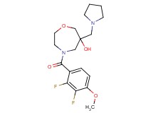 4-(2,3-difluoro-4-methoxybenzoyl)-6-(pyrrolidin-1-ylmethyl)-1,4-oxazepan-6-ol