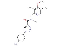 1-(cis-4-aminocyclohexyl)-N-[(4-methoxy-3,5-dimethylpyridin-2-yl)methyl]-N-methyl-1H-1,2,3-triazole-4-carboxamide