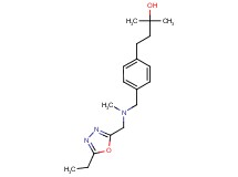 4-(4-{[[(5-ethyl-1,3,4-oxadiazol-2-yl)methyl](methyl)amino]methyl}phenyl)-2-methyl-2-butanol