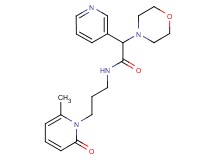N-[3-(6-methyl-2-oxo-1(2H)-pyridinyl)propyl]-2-(4-morpholinyl)-2-(3-pyridinyl)acetamide