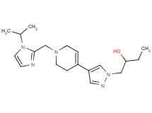 1-(4-{1-[(1-isopropyl-1H-imidazol-2-yl)methyl]-1,2,3,6-tetrahydropyridin-4-yl}-1H-pyrazol-1-yl)butan-2-ol