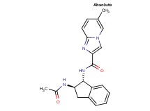 N-[(1R,2R)-2-(acetylamino)-2,3-dihydro-1H-inden-1-yl]-6-methylimidazo[1,2-a]pyridine-2-carboxamide