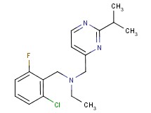 (2-chloro-6-fluorobenzyl)ethyl[(2-isopropylpyrimidin-4-yl)methyl]amine