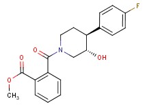methyl 2-{[(3S*,4S*)-4-(4-fluorophenyl)-3-hydroxypiperidin-1-yl]carbonyl}benzoate