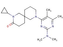 2-cyclopropyl-8-[2-(dimethylamino)-5,6-dimethyl-4-pyrimidinyl]-2,8-diazaspiro[5.5]undecan-3-one