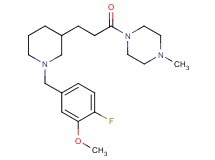 1-{3-[1-(4-fluoro-3-methoxybenzyl)-3-piperidinyl]propanoyl}-4-methylpiperazine