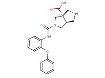 (3aS*,6aS*)-2-{[(2-phenoxyphenyl)amino]carbonyl}hexahydropyrrolo[3,4-c]pyrrole-3a(1H)-carboxylic acid