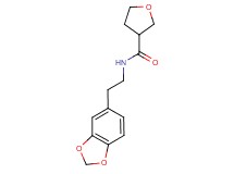 N-[2-(1,3-benzodioxol-5-yl)ethyl]tetrahydrofuran-3-carboxamide