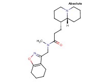 N-methyl-3-[(1S,9aR)-octahydro-2H-quinolizin-1-yl]-N-(4,5,6,7-tetrahydro-1,2-benzisoxazol-3-ylmethyl)propanamide