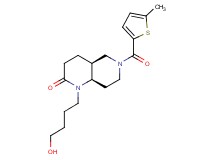 (4aS*,8aR*)-1-(4-hydroxybutyl)-6-[(5-methyl-2-thienyl)carbonyl]octahydro-1,6-naphthyridin-2(1H)-one