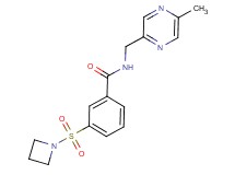3-(azetidin-1-ylsulfonyl)-N-[(5-methylpyrazin-2-yl)methyl]benzamide