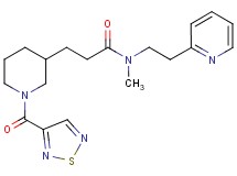 N-methyl-N-[2-(2-pyridinyl)ethyl]-3-[1-(1,2,5-thiadiazol-3-ylcarbonyl)-3-piperidinyl]propanamide